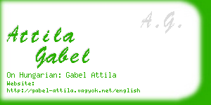 attila gabel business card